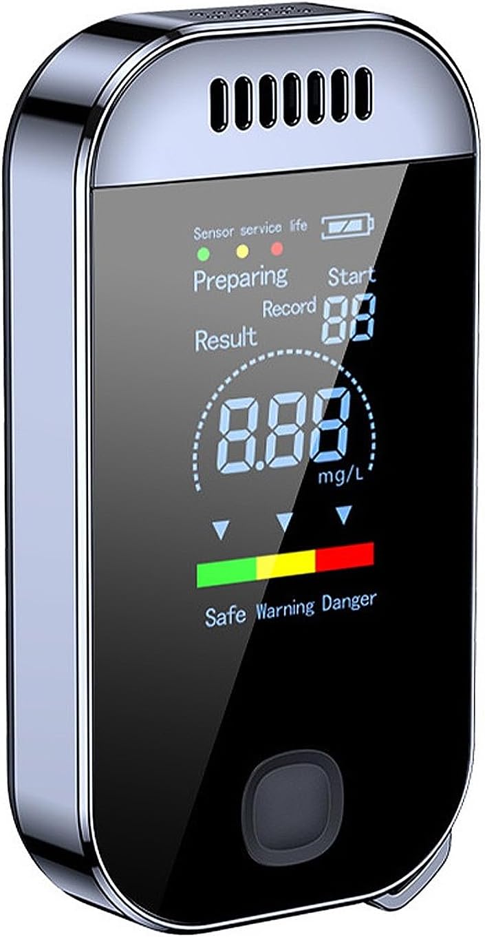 Alkomat, tester oddechu z szybką odpowiedzią, profesjonalny cyfrowy wyświetlacz LCD, detektor jazdy w stanie nietrzeźwości, przenośny alkomat
