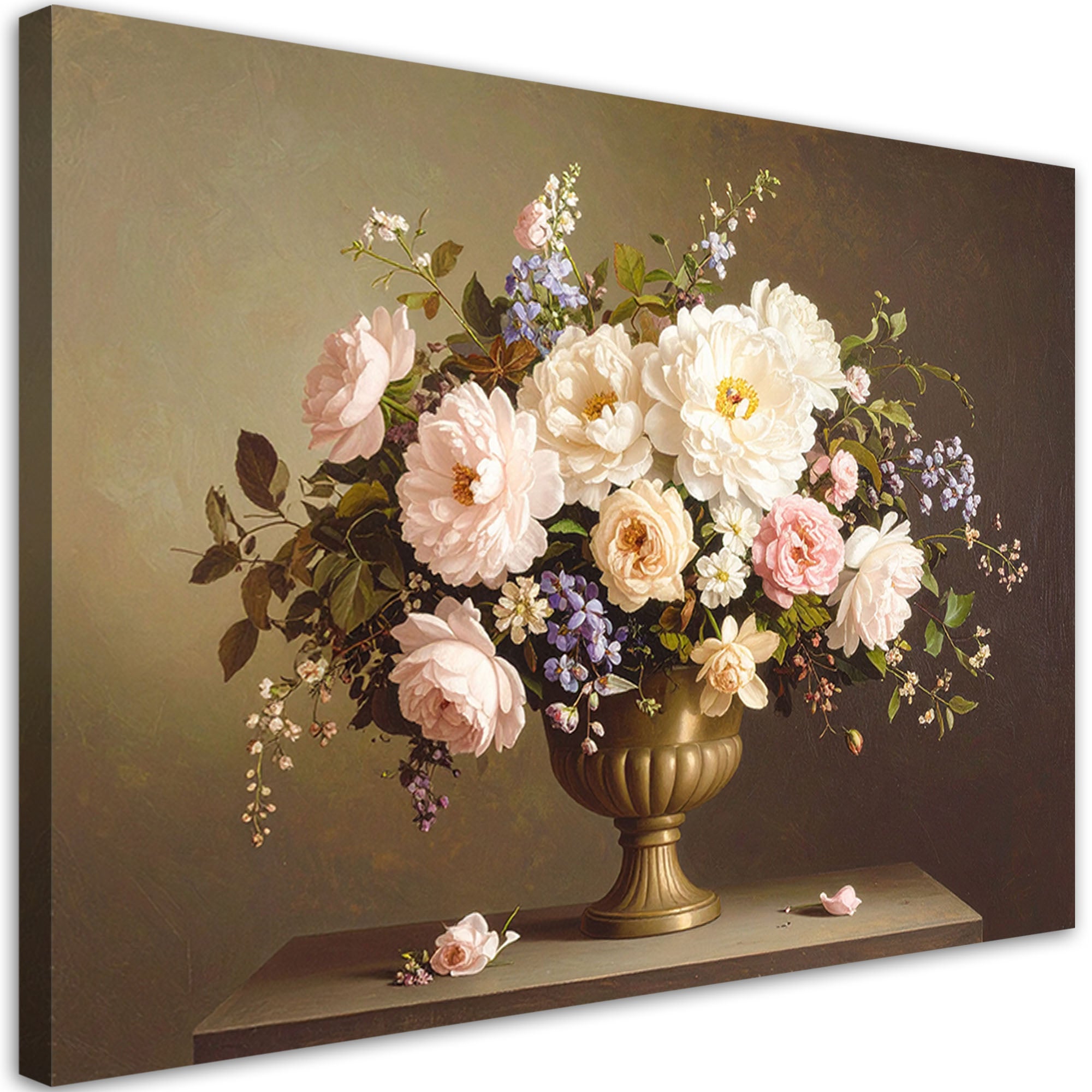 Obraz do salonu sypialni biura kuchni, Kwiaty w wazonie bukiet vintage 120x80