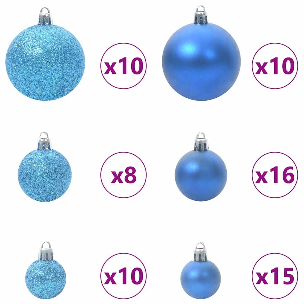 Sapin de Noël | Arbre de Noël artificiel avec 300 LED Vert 180 cm PE et PVC - 7