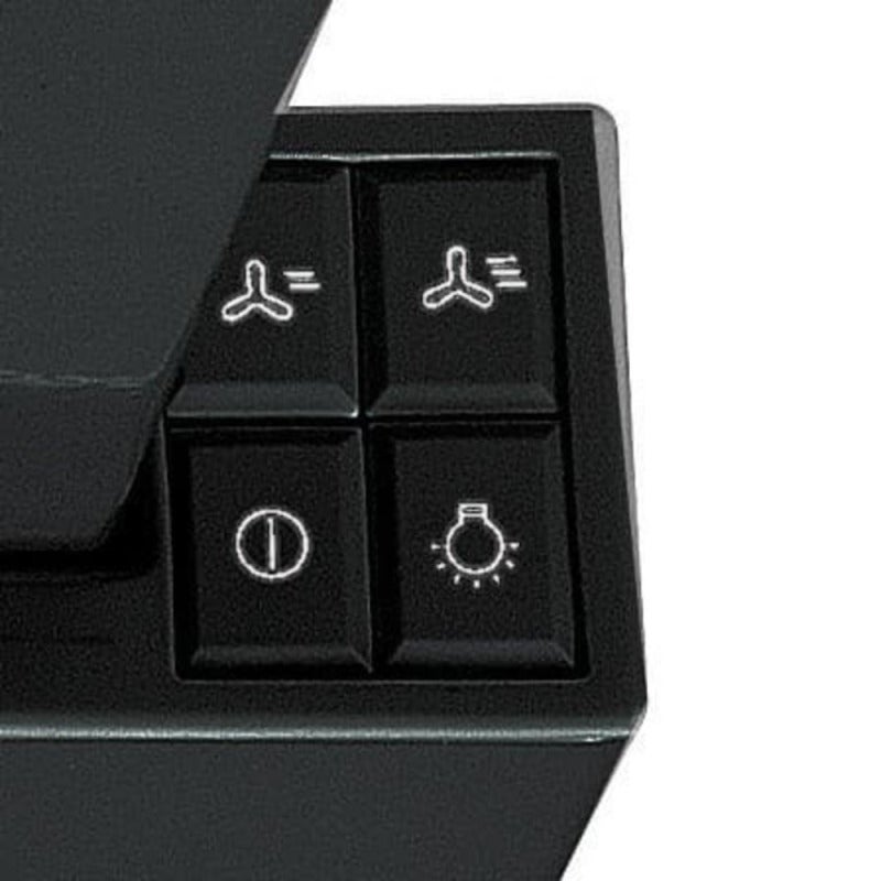 Whirlpool Hotte téléscopique encastrable, 3 vitesses, filtre à charbon inclus, filtres aluminium lavable en machine, noir (AKR7491NB) - 2