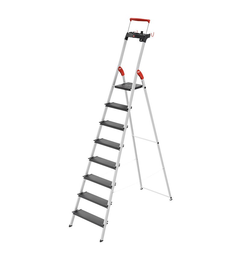 Drabina aluminiowa 8 stopniowa HAILO L100 TopLine (wys. rob. 3,72m) PREMIUM
