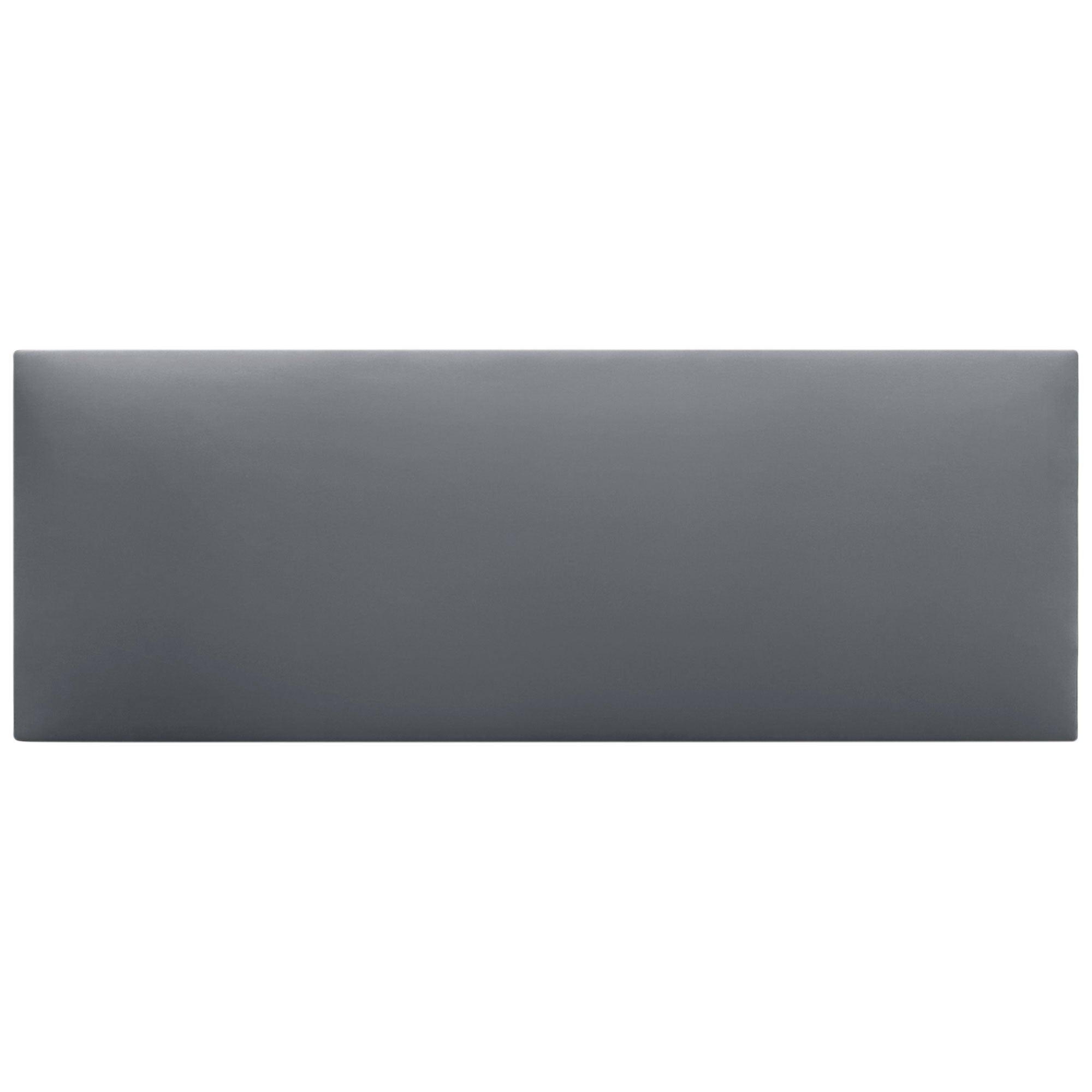 DHOME Cabecero de Polipiel Liso cabeceros Cabezal tapizado Cama (Polipiel Gris, 135cm (Camas 120/135/140)) - 3