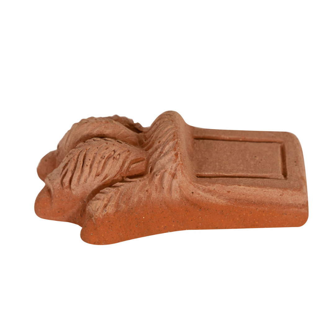 BISCOTTINI Lot de 12 Pieds de Pot en Terre Cuite en Forme de Patte de Lion - Supports pour Jardinières d'Extérieur - 11,5x5,5cm Made in Italy - 6