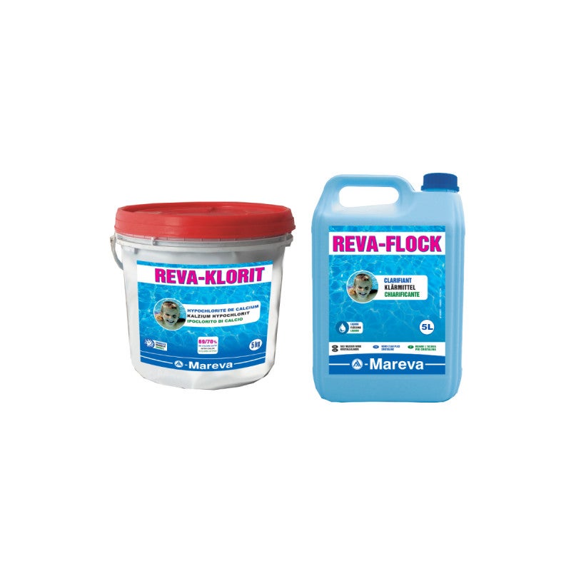 Clarifiant Liquide Mareva 1L - Pour Piscine, élimine Les Impuretés Et Rend L'eau Cristalline