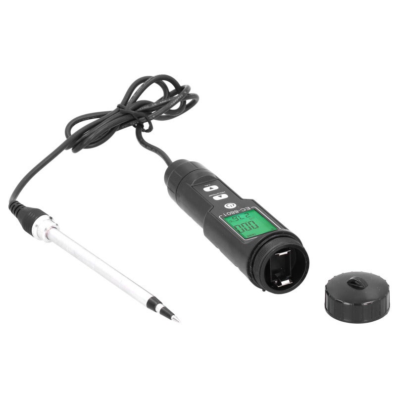 Soil EC Temperature Tester with Backlight Portable Conductivity Meter ...