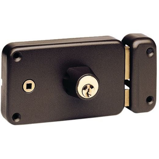 Serrure monopoint en applique horizontal tirage droite à cylindre V5 - VACHETTE - 18700000 - 2