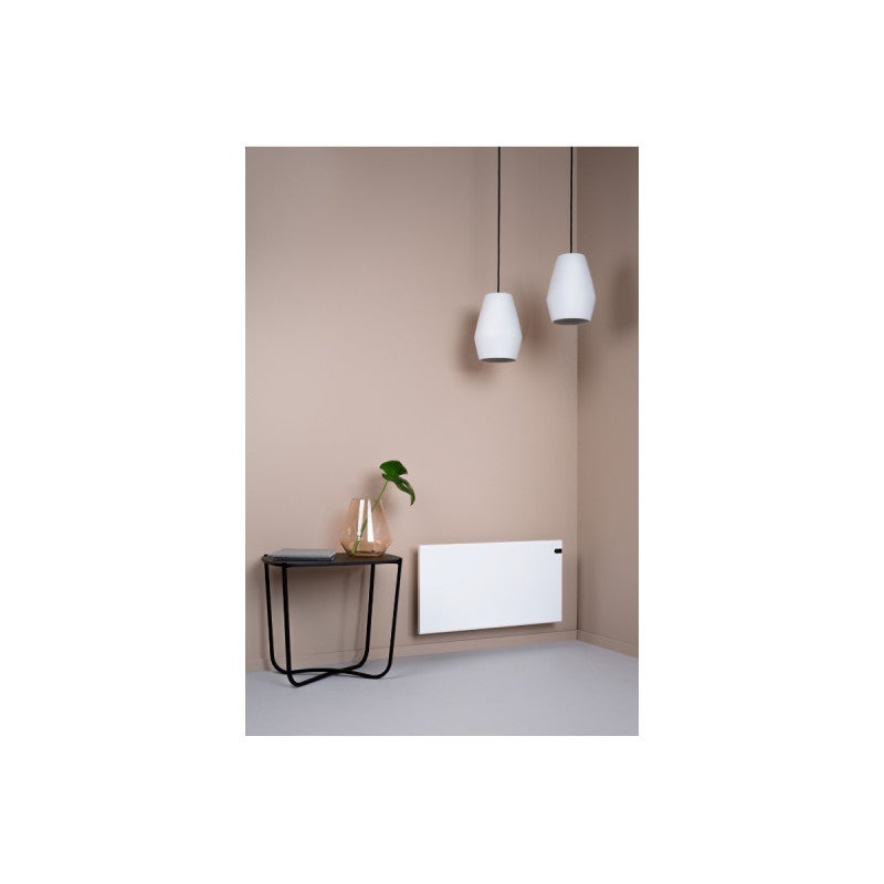 Pack ADAX Radiateur électrique blanc - 1000 W - 762x370x90mm - Neo Basic NP10 KDT - Pieds pour radiateur P blancs - 195x290mm - 2