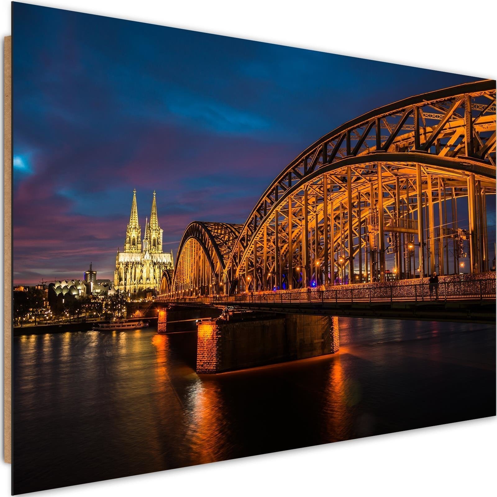 Dessous De Plat Cathédrale De Cologne - Bois Personnalisable - Déco Bière Allemande