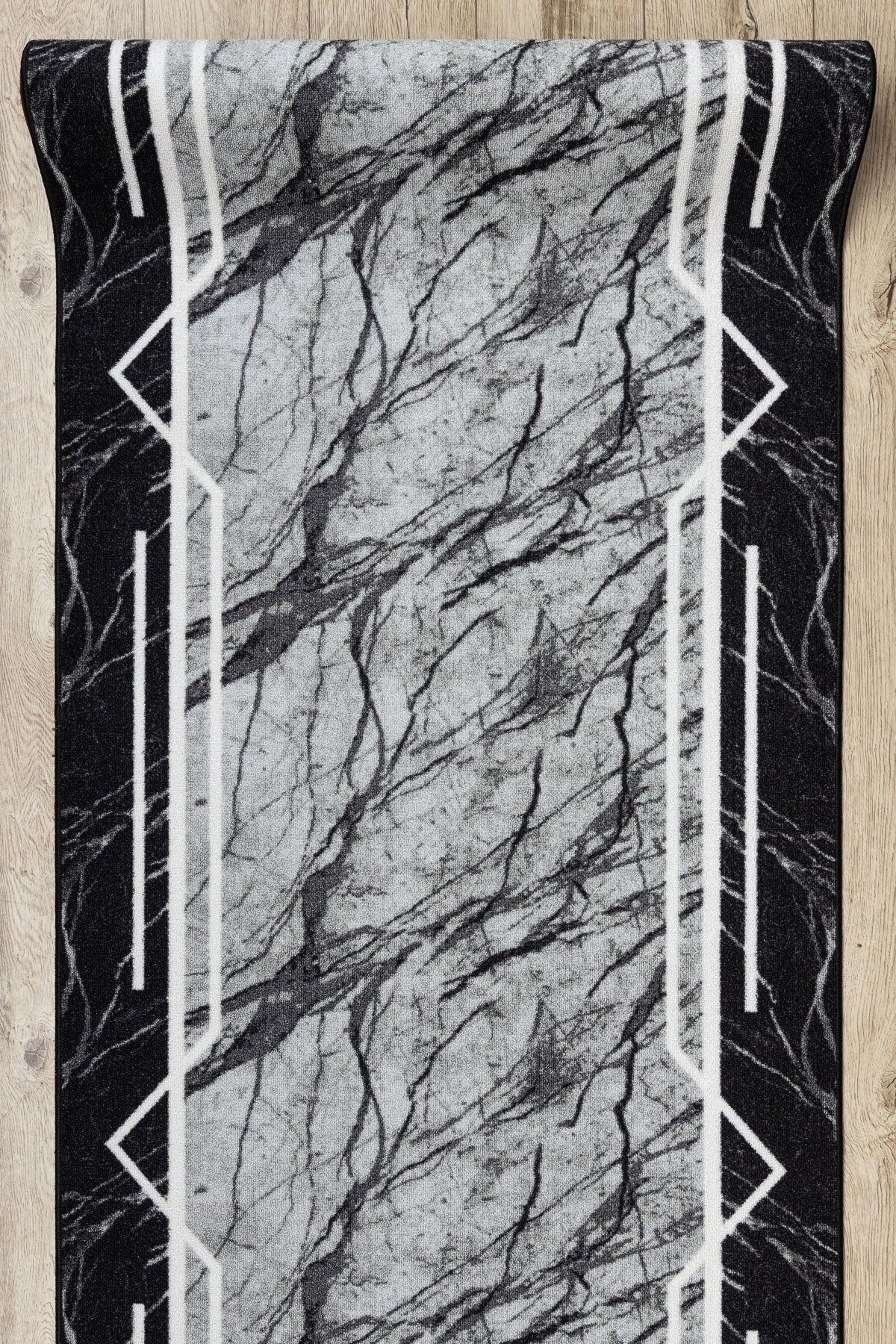 TAPIS DE COULOIR antidérapant 90 cm MARMUR Marbre, calcul gris 90x850 cm - 4