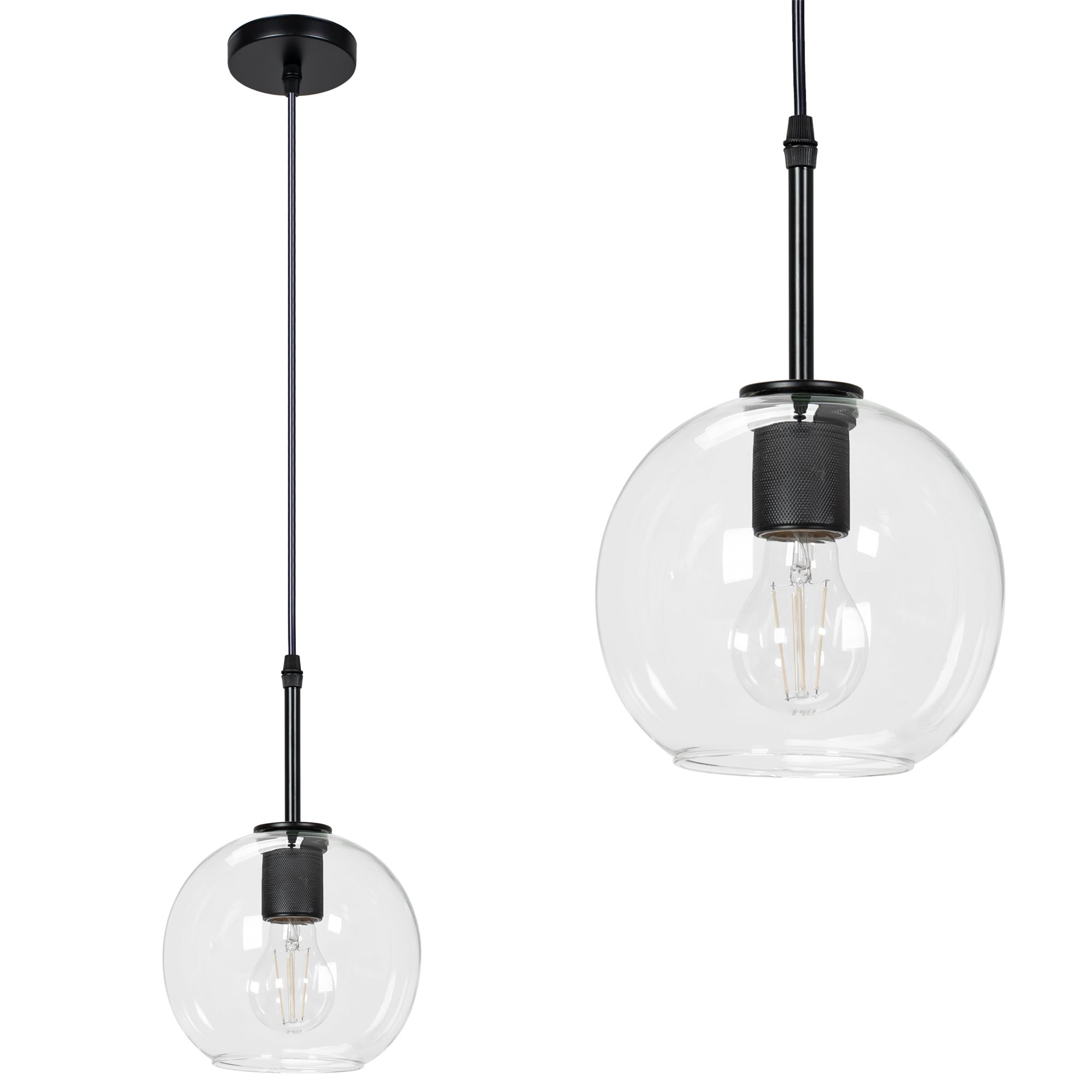 Lampa Sufitowa Wisząca Toolight App1176-1Cp Czarny