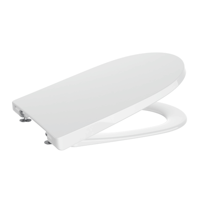 Capac WC A801E12001, Ona, pentru wc, capac softclose, eliberare rapida, suprafata antibacteriana, alb