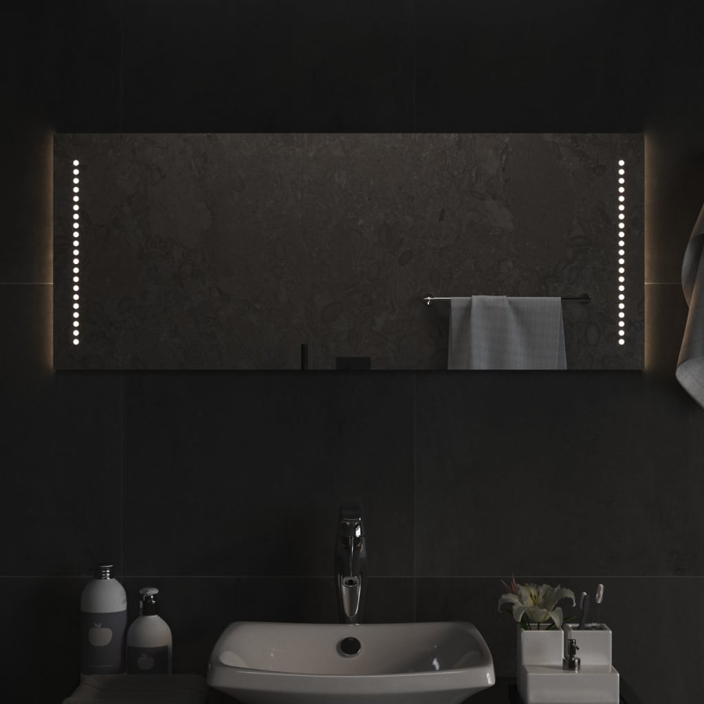 Lustro łazienkowe z LED, 100x40 cm