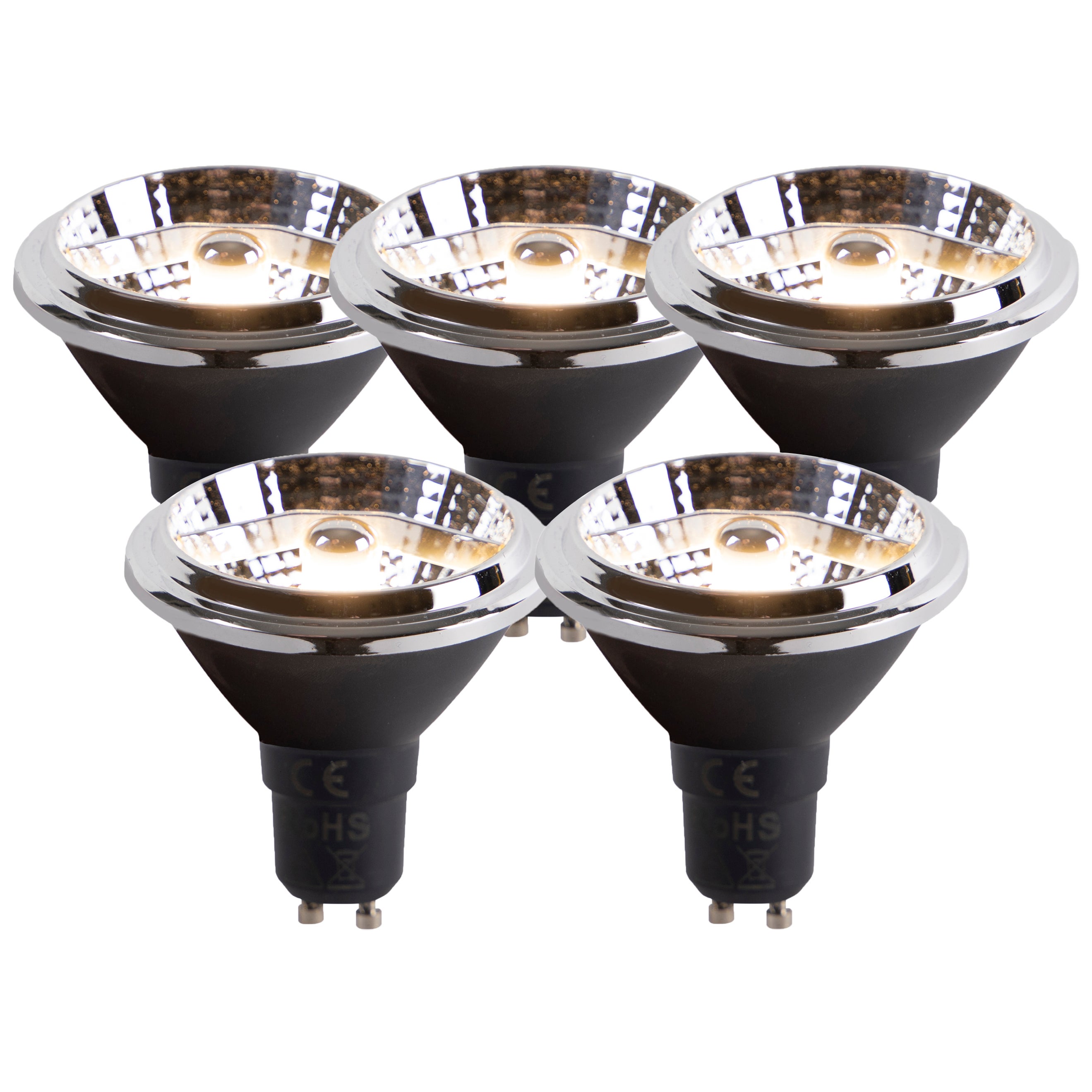 Lot de 5 ampoule LED GU10 AR70 6W 475 lm 3000K Leroy Merlin