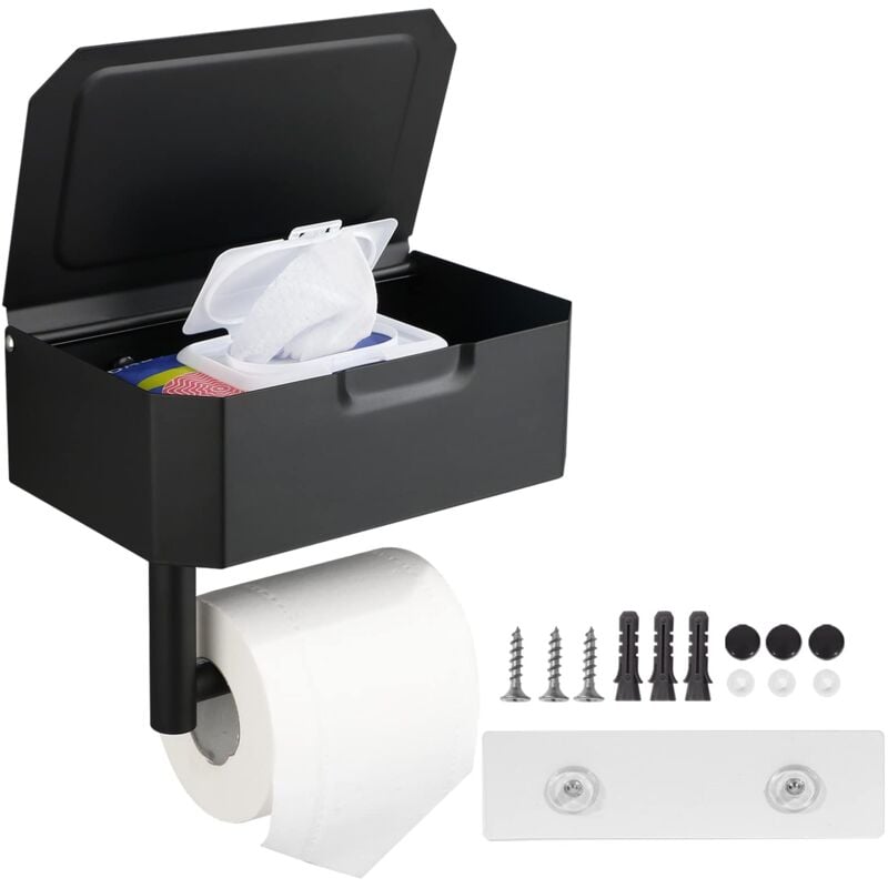 porte-papier-toilette-avec-bo-te-lingettes-humides-support-mural