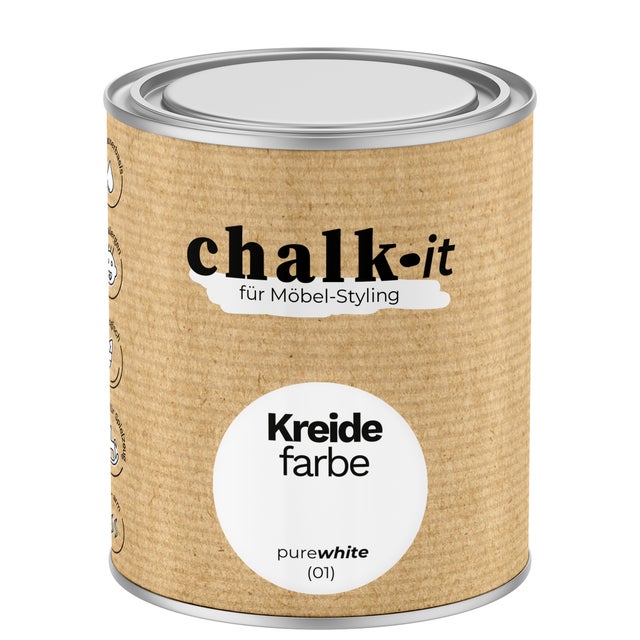 Peinture à la craie CHALK-IT (01) Pure White 0,75L