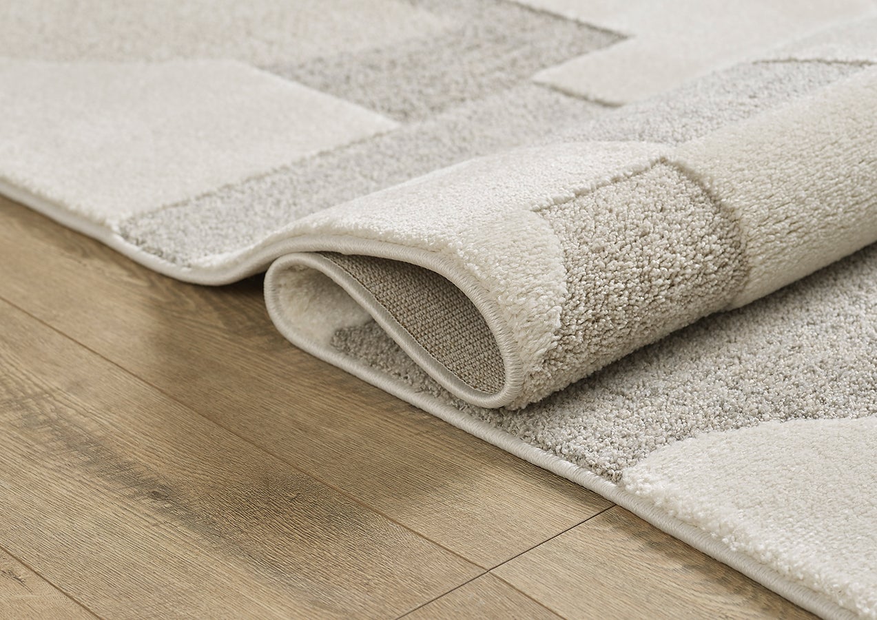 Tapis Salon Moderne Poils Courts Effet 3D - Marron, 240 X 340 Cm, Dense Et Ultra Doux