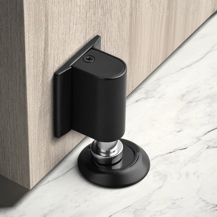 Butoir de porte magnétique sans perçage Noir - Une protection élégante pour votre porte - 2