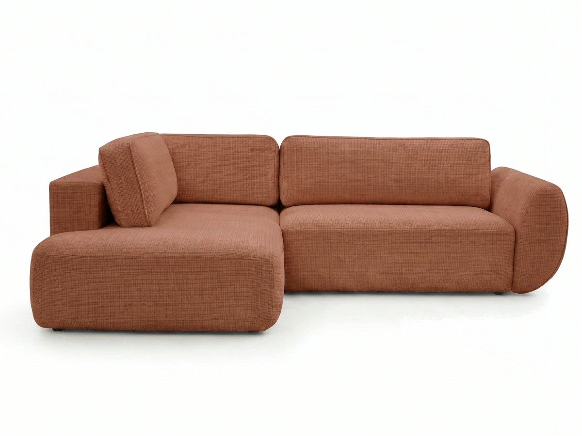 Canapé angle L convertible coffre DENISE tissu texturé BOBOCHIC 4 ...