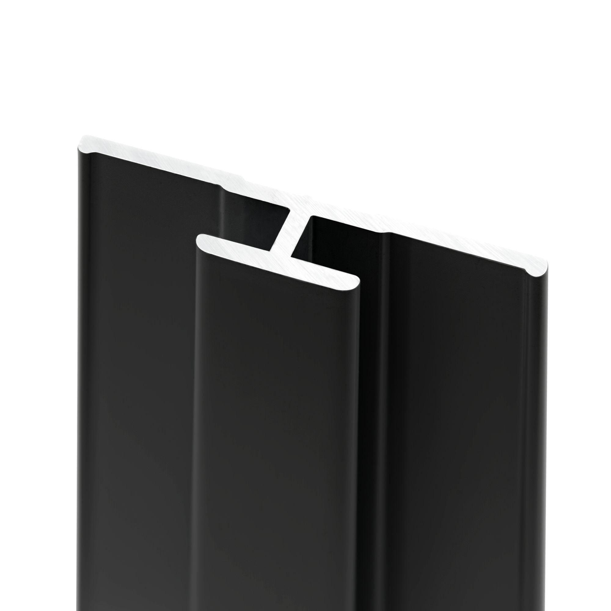 Schulte pack de 4 profilés 210 cm: 2 profilés de finition + 1 profilé d’angle + 1 profilé d'extension pour panneaux muraux, DécoDesign,&nbsp;aluminium noir - 4