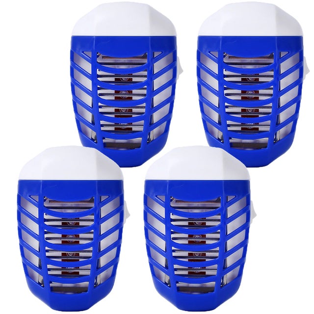4 confezioni di lampada elettrica antizanzare, antizanzare elettrico, antizanzare elettrico, trappole per mosche, acchiappa-mosche