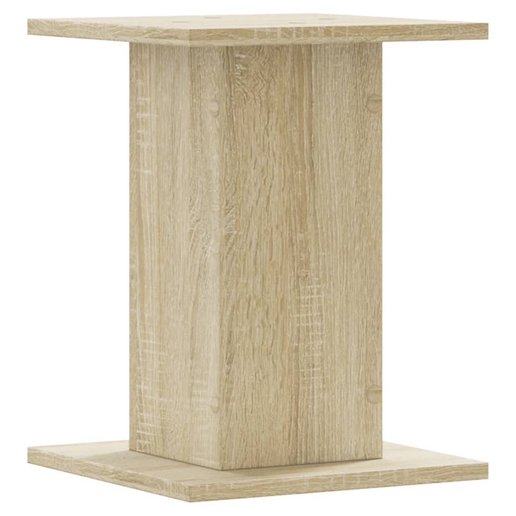 Supports pour plantes 2 pièces chêne en panneau de bois - 6
