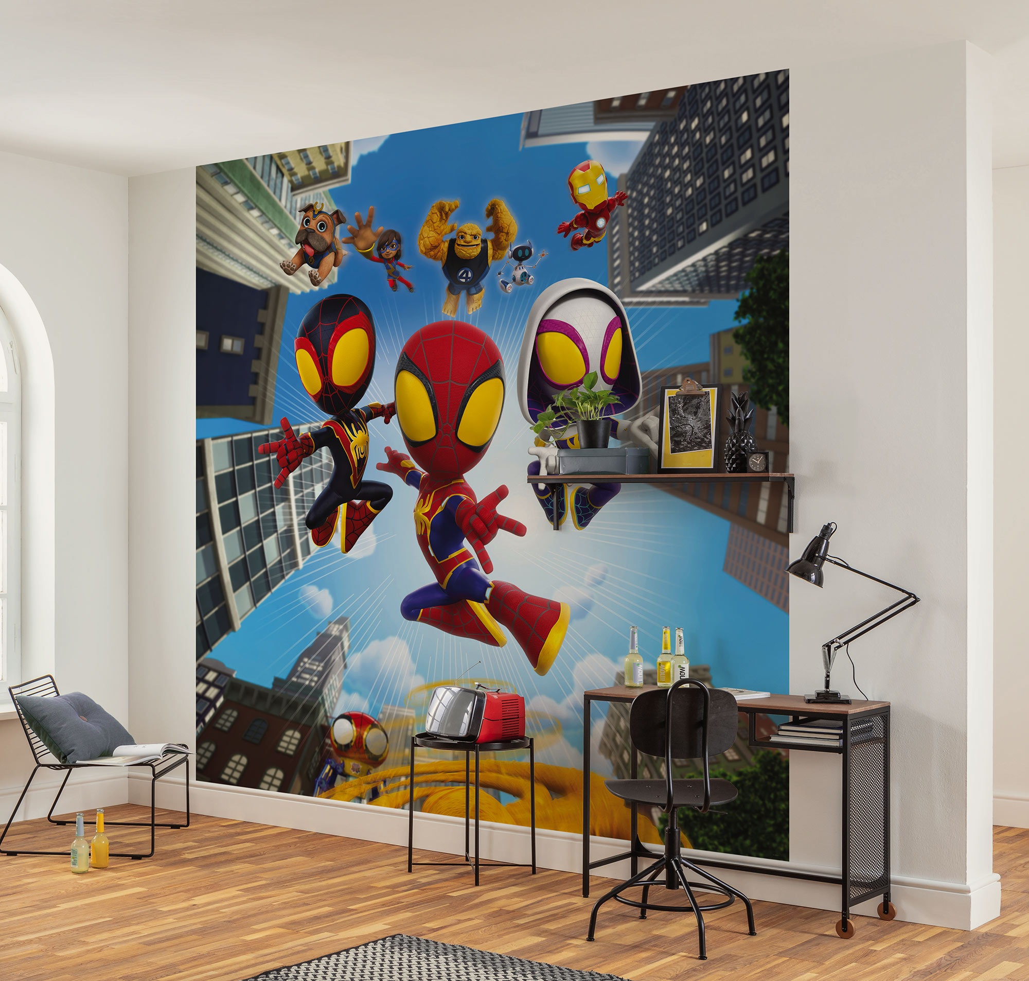 Papel pintado no tejido panorámico de Komar - Marvel Spidey and