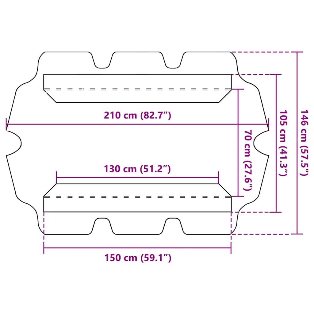 Maison Exclusive - BaldaccMaison Exclusive - no per Dondolo Giardino Tortora 150/130x105/70 cm - 7