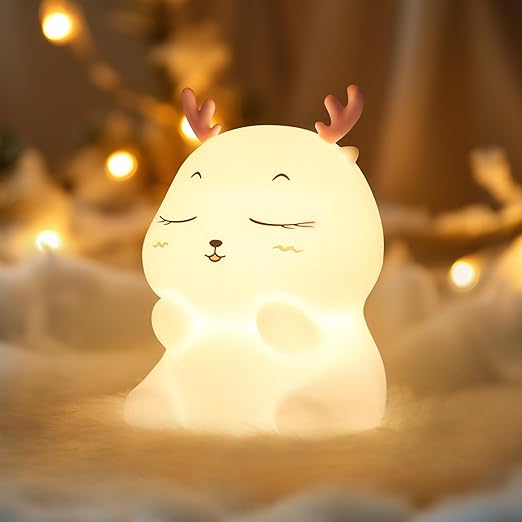 Lampka nocna dla dziecka, 7 kolorów, 3 poziomy jasności, lampka nocna dla matki i dziecka, lampka nocna dla dziecka, dekoracja pokoju dziecięcego