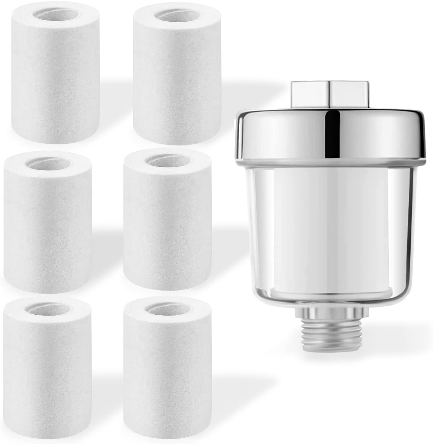 Filtre de Douche Filtre Calcaire Douche, Avec 6 Eléments Filtrants — free download