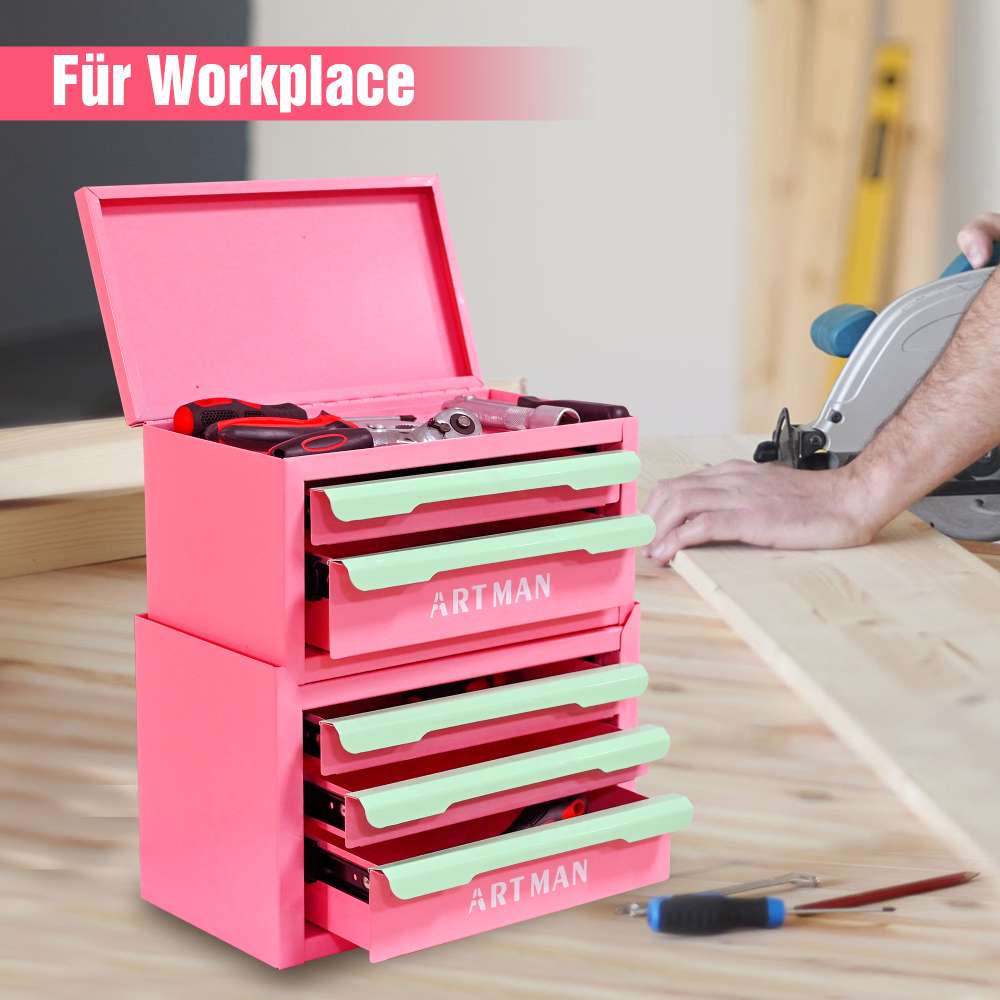 Boîte de rangement empilable 5 tiroirs – Organisateur maquillage multifonction en métal, étanche, design élégant - 9