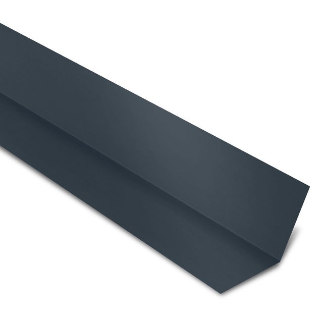 Faîtière Plate Contre Mur Acier Laqué Gris Anthracite RAL 7016 2100 mm Longueur