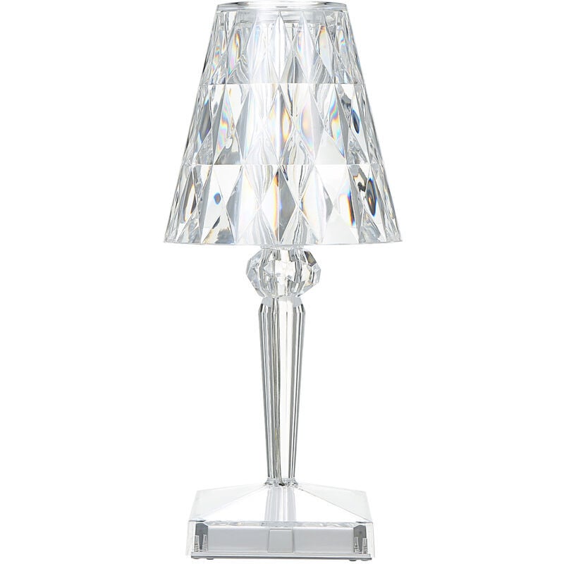iN Lampada ricaricabile | Lampada da tavolo in cristallo con controllo touch | Lampade da comodino | Lampade da tavolo ricaricabili USB per soggiorno | 3 colori