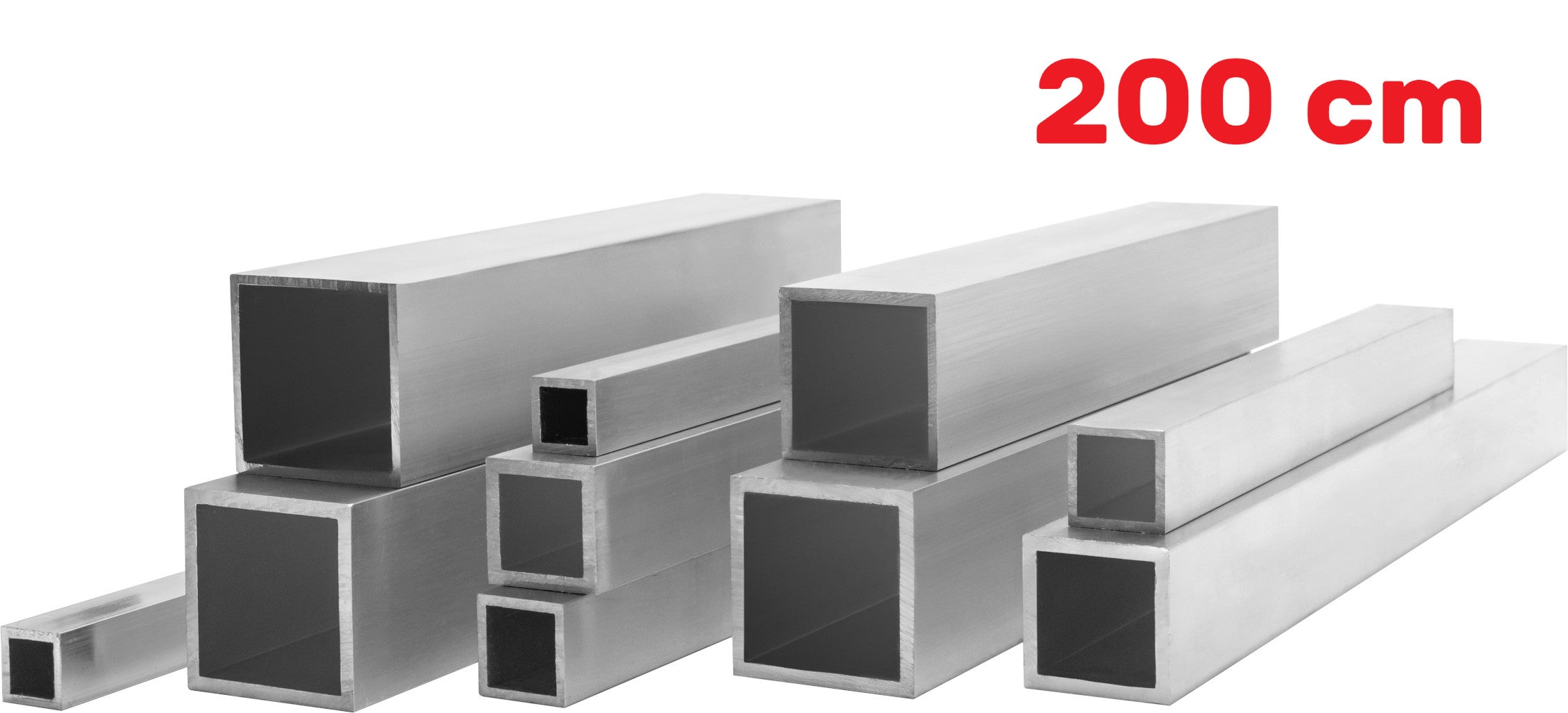 Profil Aluminiowy 40x40x4 mm 200 cm Rura Kwadratowa Aluminium Na wymiar - 7