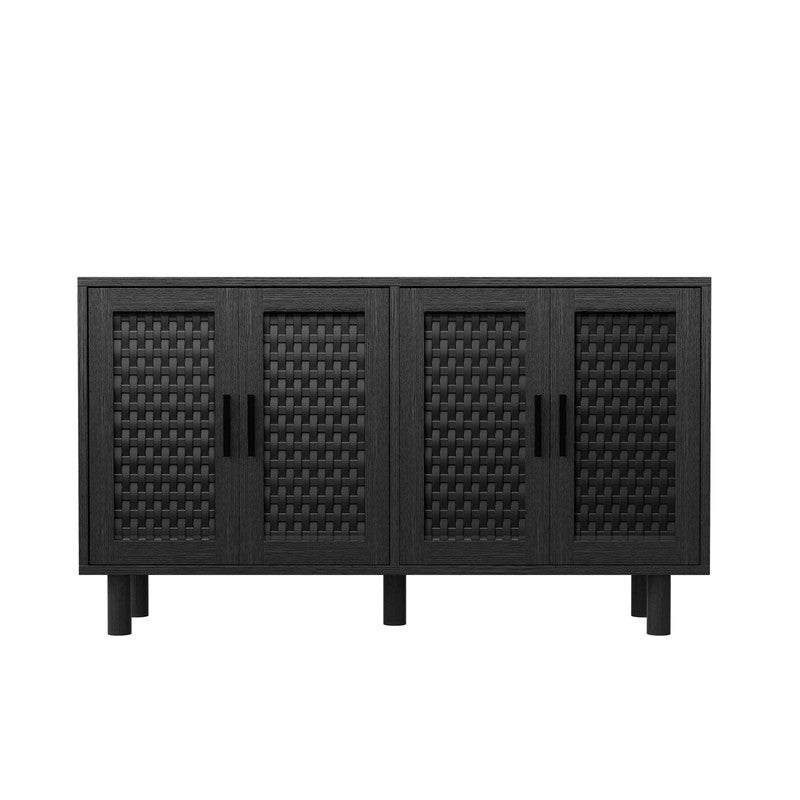 Meubles de rangement, armoires de rangement, design rustique, avec poignées métalliques, pour chambre à coucher, salon - 8