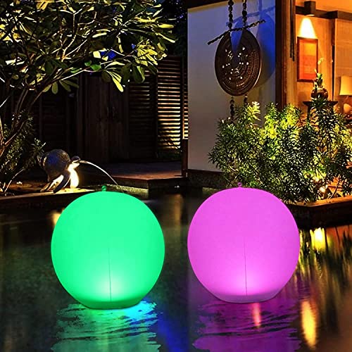 COMELY Lot de 2 Boules Lumineuses LED RGB Étanches, Lampes Piscine — free download