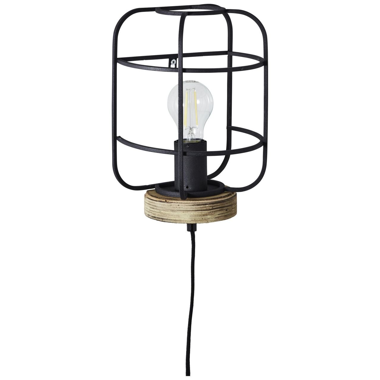 Brilliant Maze lampa stołowa 20cm czarny korund metal/czarne szkło 1x A60, E27, 60 W - 2