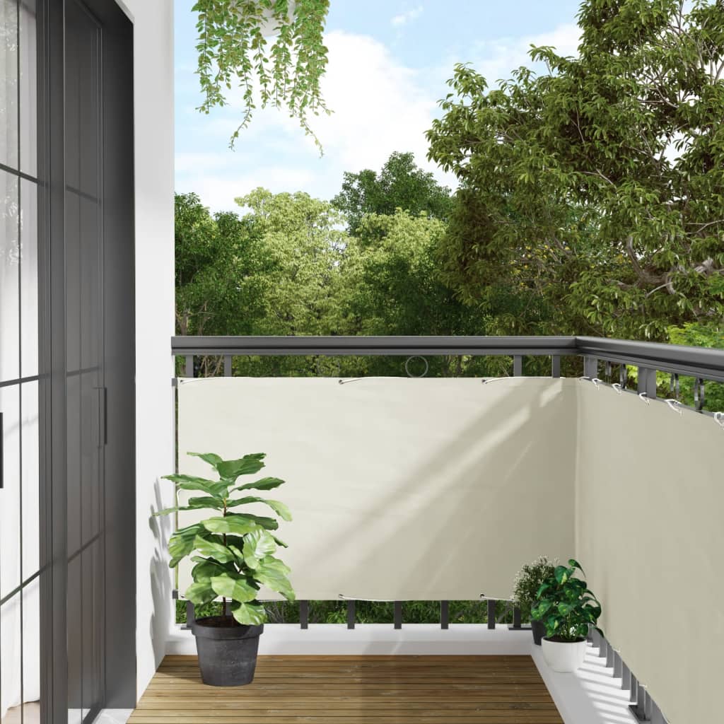 Maison Exclusive - Écran d'intimité de balcon blanc 1000x75 cm PVC ...