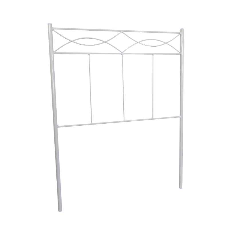 Cabecero Cama de Forja Nova | Resistente | Individual o Matrimonio. (Blanco - 135 cm) - 2
