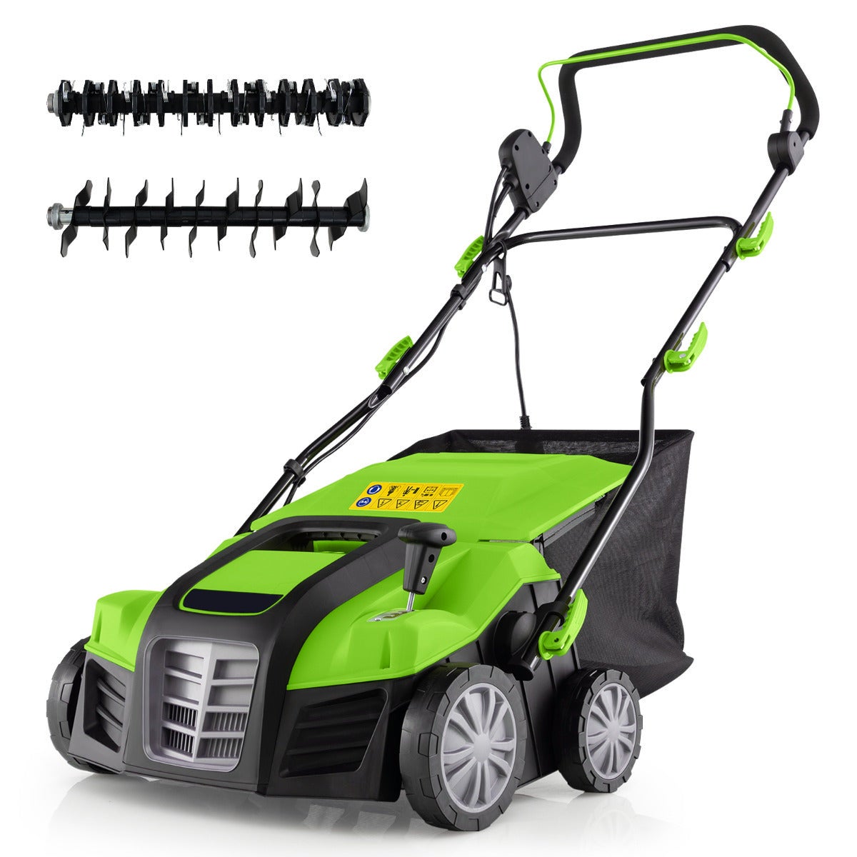 Essenza Escarificador Y Eliminador Eléctrico De Malas Hierbas 2 En 1 Con Motor Potente Y Bolsa De 55 L – Verde , Leroy Merlin
