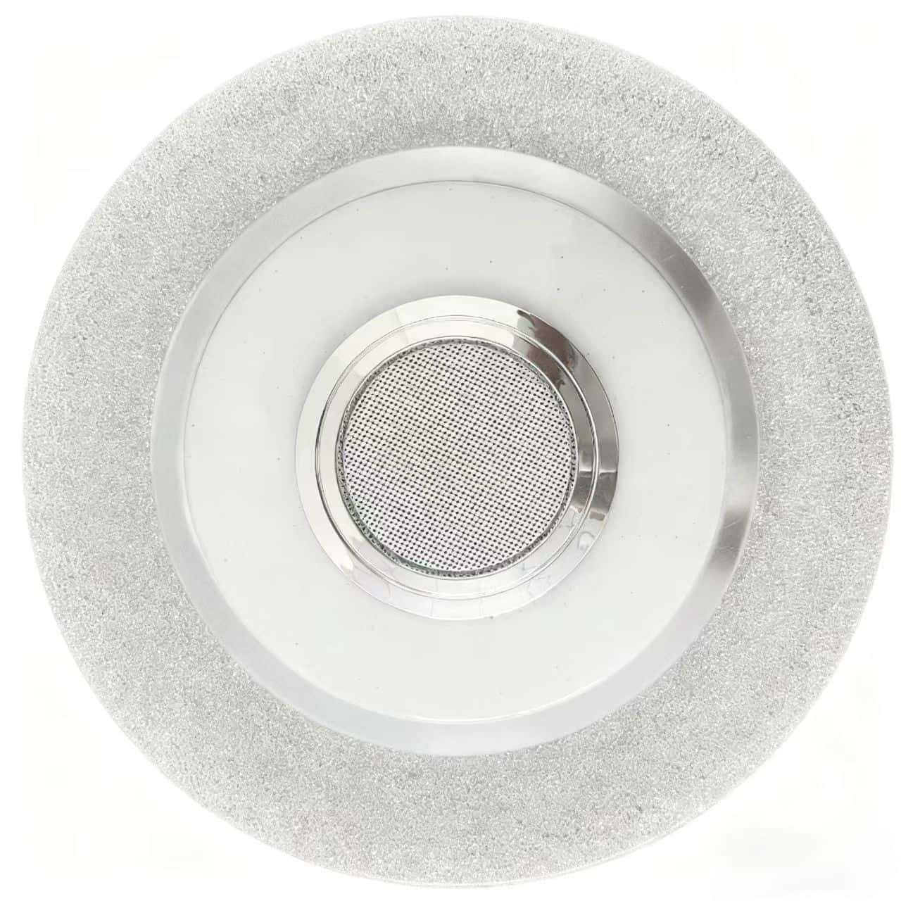 Plafoniera a LED con luce dimmerabile e altoparlante Bluetooth, plafoniera con cambio colore 24WRGB con telecomando e controllo APP - 7