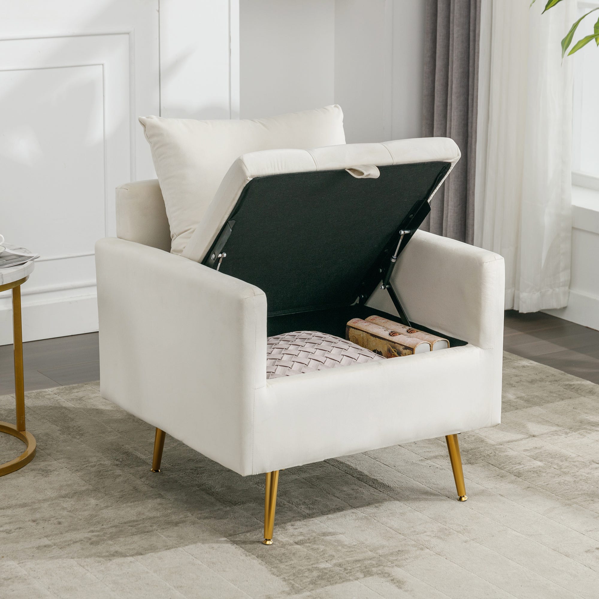 TecTake® Fauteuil de Jardin Pliable avec Accoudoirs et Dossier TecTake® Fauteuil de Jardin Pliable avec Accoudoirs et Dossier