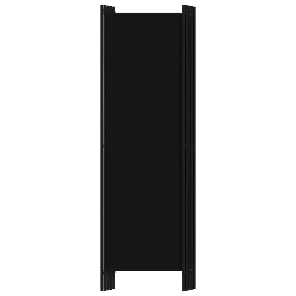Paravent | Cloison de séparation | Séparateur 5 panneaux Noir 250x180 cm135158 - 4