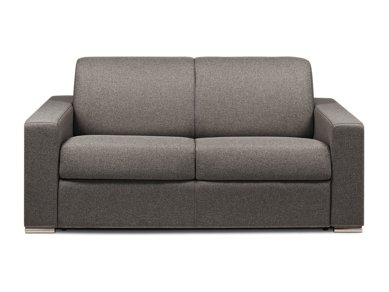 Kanapa 2-osobowa typu express - Antracytowy - Wymiary miejsca do spania: 120 cm - Materac 14 cm - z pamięcią kształtu - CALITO