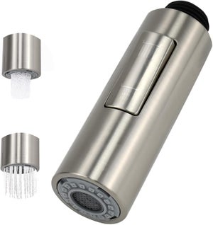 Pommeau De Douche Extractible Pour évier Cuisine - 2 Modes (douche/bulle) - Filetage G1/2 - Finition Galvanisée