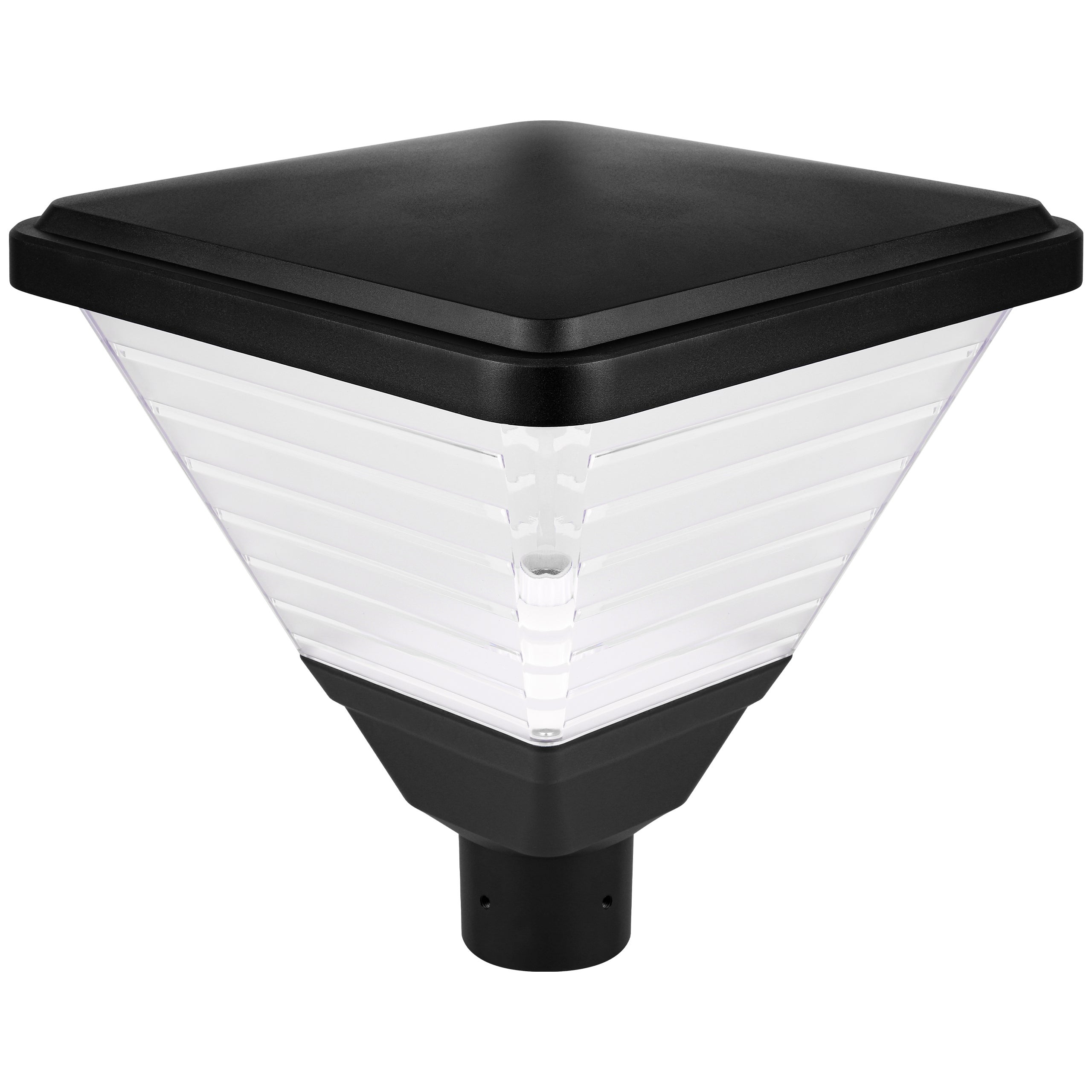 Lampa parkowa E27 LED Tirana Big 41cm IP65 latarnia oprawa świetlna czarna MasterLED