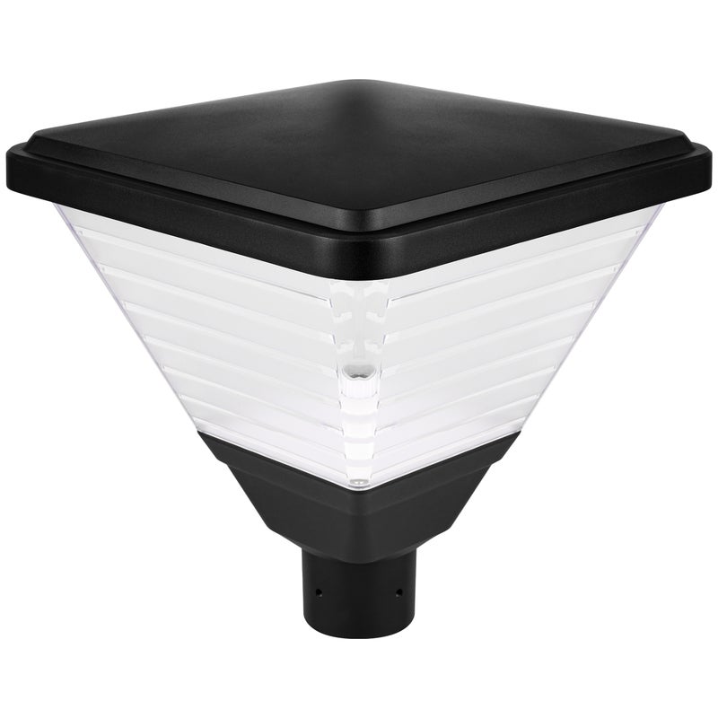 Lampa parkowa E27 LED Tirana Big 41cm IP65 latarnia oprawa świetlna czarna MasterLED