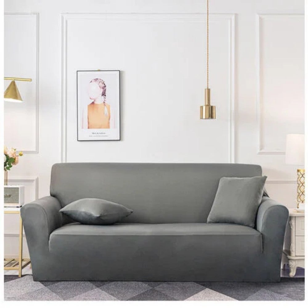 Copridivano a posti con braccioli elasticizzati Copridivano