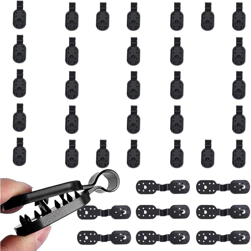 Spinacze do siatek ogrodowych, wiązania do siatek zacieniających - 100 szt stałych klipsów do parasoli | Spinacze przeciwsłoneczne, ogrodowa tkanina