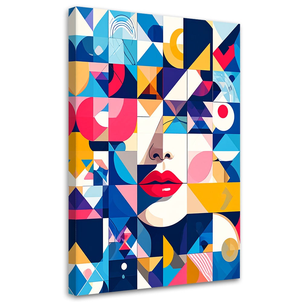 Obraz do salonu sypialni biura, Abstrakcja Kobieta Bauhaus 80x120
