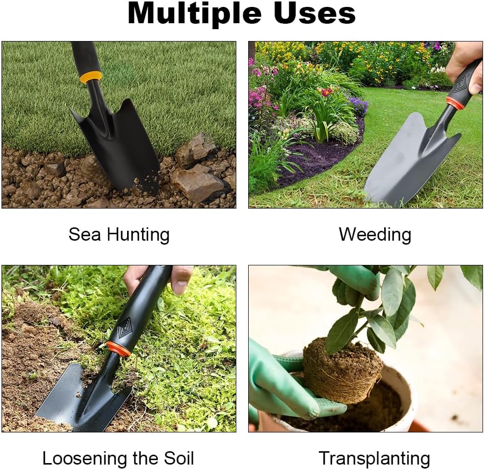 1PCS Transplantoir à Main pour Jardin,Pelle de Jardin pour La Plantation et Le Repiquage,Petite Pelle de Jardinage, 32 x 8,5 cm - 5